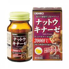 Nattokinase 2000fu Orihiro hộp 60 viên – Viên uống hỗ trợ trị tai biến